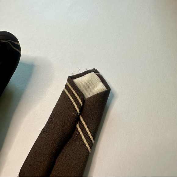 Vintage Mickey Mouse Tie for Cervantes, Brown Skinny - Picture 5 of 8